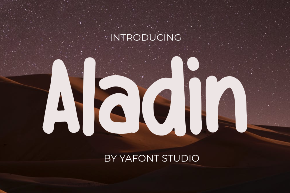 Aladin Display Font for Vibrant Web Design