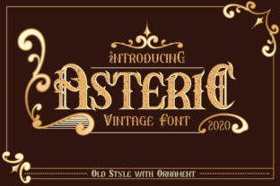 Asteric: A Retro Vintage Font for Personalized Branding