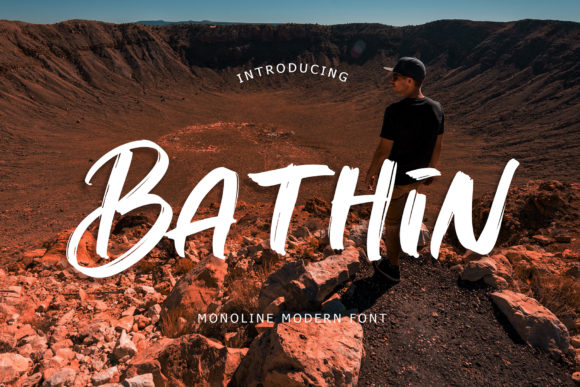 Bathin Display Font for Polished Branding