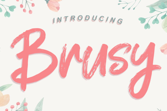 Brusy: A Bold and Friendly Display Font for Business Branding