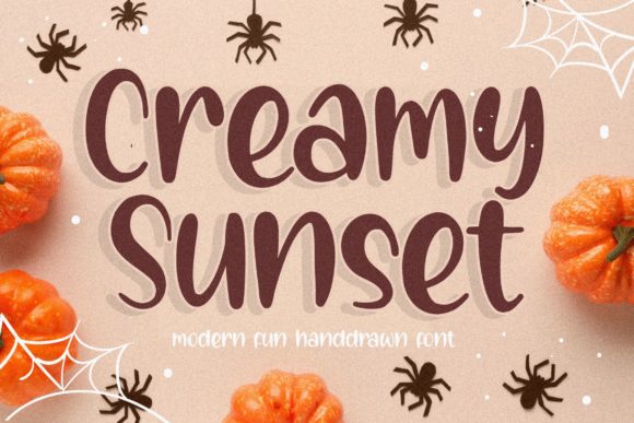 Creamy Sunset: A Timeless Display Font for Digital Creativity