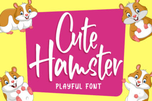 Cute Hamster Font for Playful Editorial Design