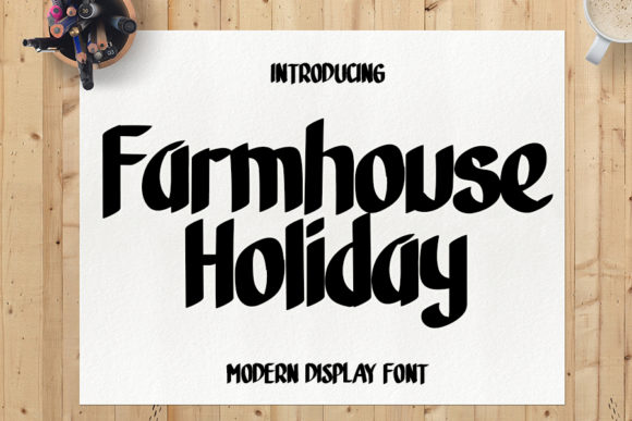 Farmhouse Holiday Font for Modern Web Design