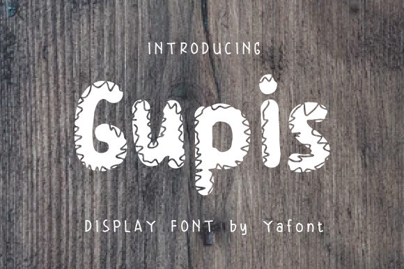 Gupis: A Quirky Display Font for Creative Projects