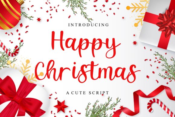 Happy Christmas Font for Festive Branding and Holiday Design