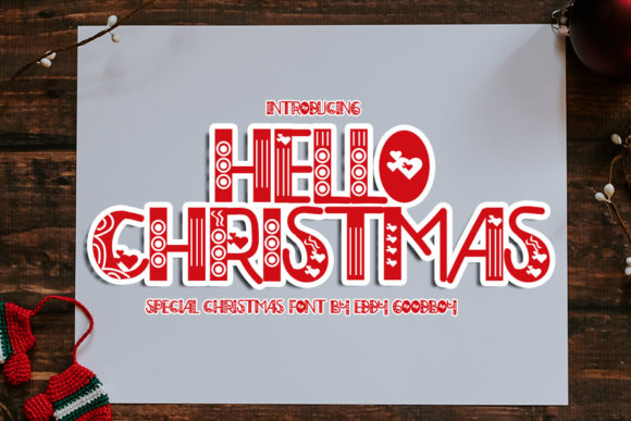 Hello Christmas Font for Holiday Campaigns