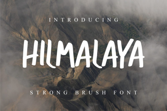Hilmalaya: A Strong Brushed Display Font for Creative Branding