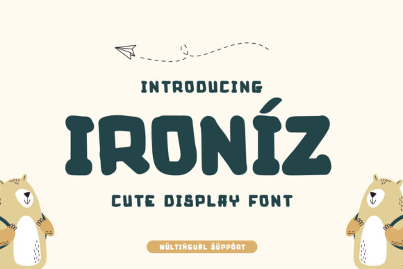 Ironiz: A Bold Display Font for Digital Creativity
