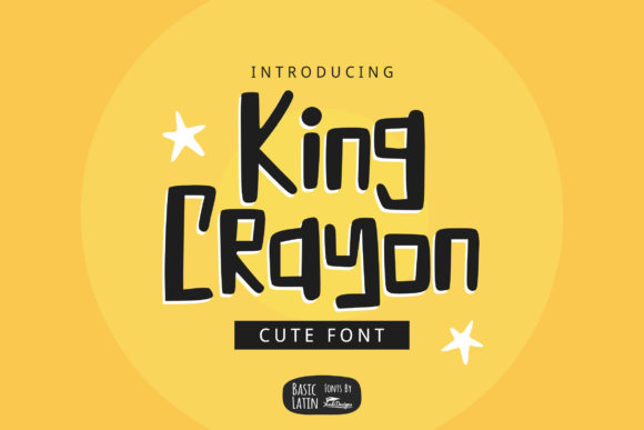 King Crayon: A Cute Display Font for Business Branding