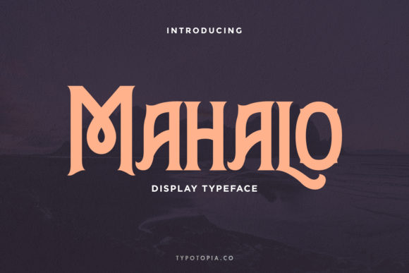 Mahalo Font for Handmade Creations and Nostalgic Design