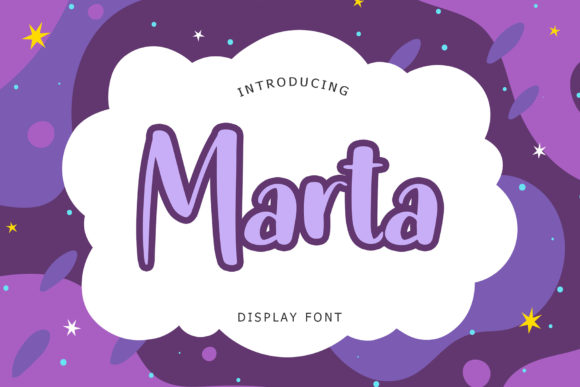 Marta – A Cheerful Display Font for Business Branding