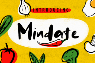 Mindate: A Handwritten Font for Creative Crafters and Designers