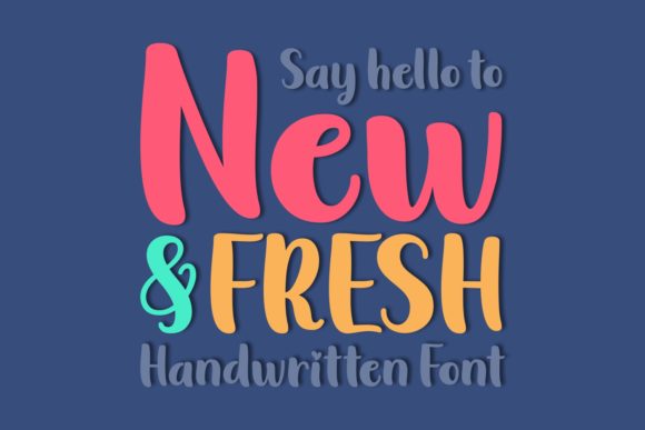 New Fresh: A Trendy Display Font for Modern Web Design