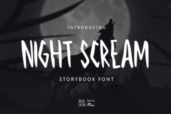 Night Scream Font for Spooky Editorial Designs