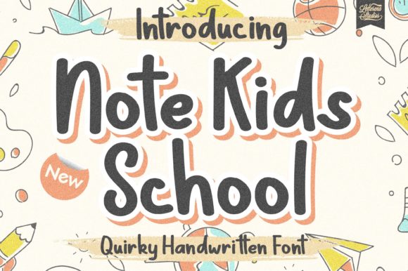 Note Kids School Font for Modern Brand Campaigns