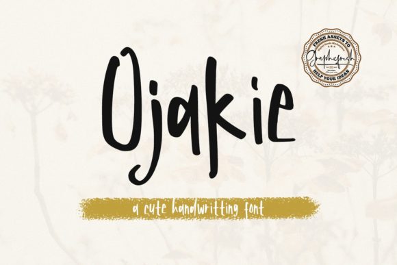 Ojakie: A Friendly Display Font for Warm Branding