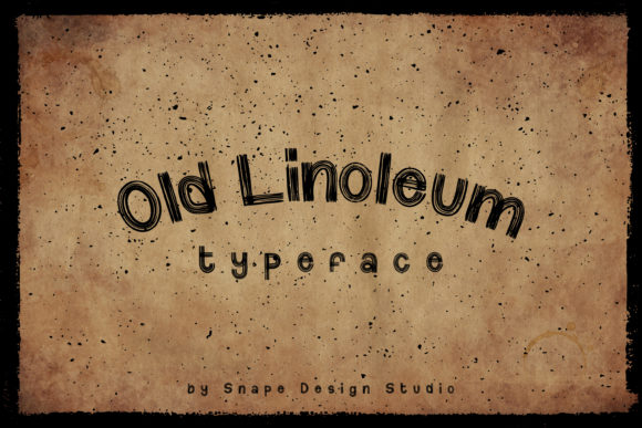 Old Linoleum: A Vintage Display Font for Editorial Design