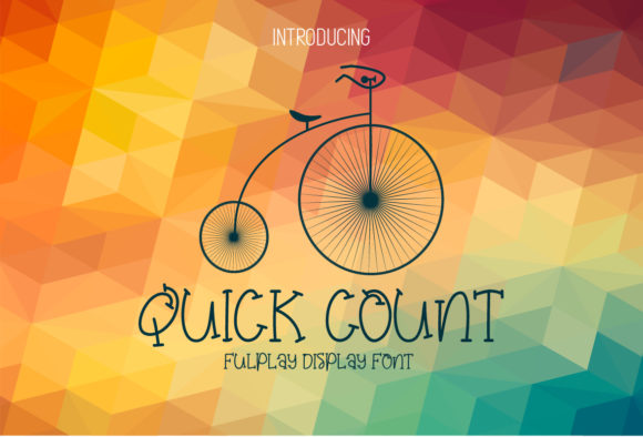 Quick Count Font for Handmade Projects and More