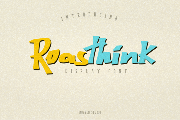 Roasthink: The Urban Display Font That Elevates Your Campaigns