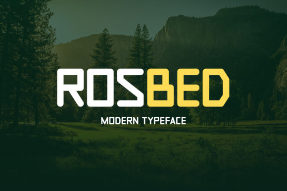 Rosbed: A Modern Display Font for Editorial Design
