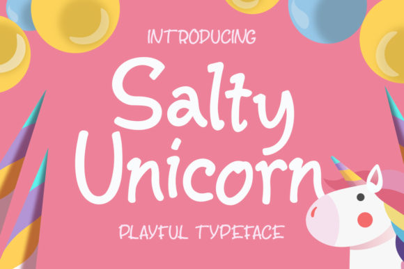 Salty Unicorn Font for Creative Projects and Branding