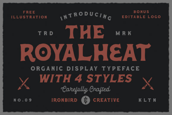 The Royalheat: A Vintage Font That Elevates Brand Identity