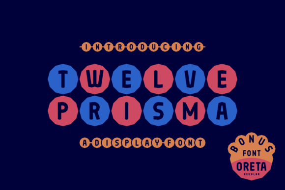 Twelve Prisma: A Modern Display Font for Creative Crafters and Product Makers